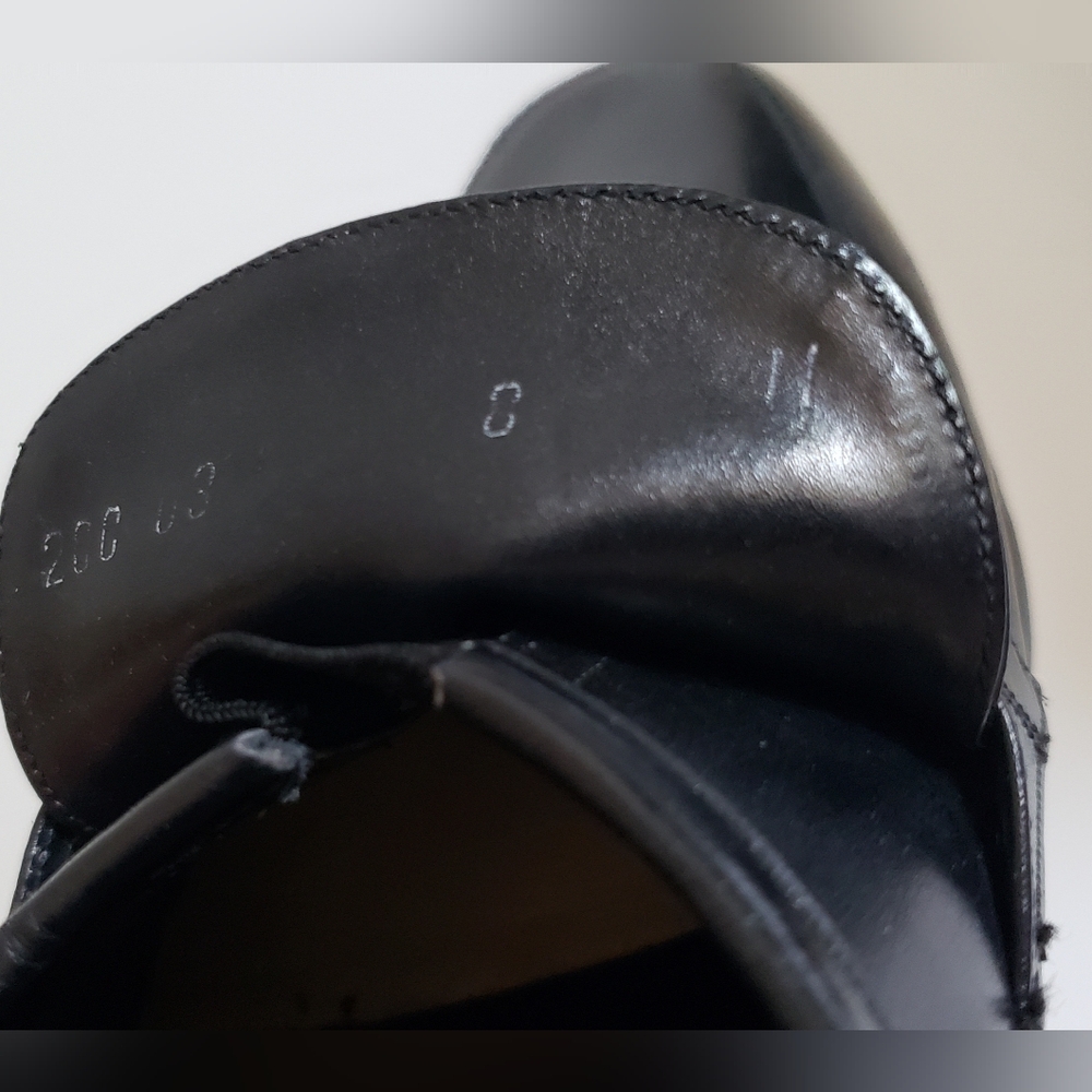 Christian Dior Messieur Women's Black Leather Shoes Size 8 - Picture 13 of 16